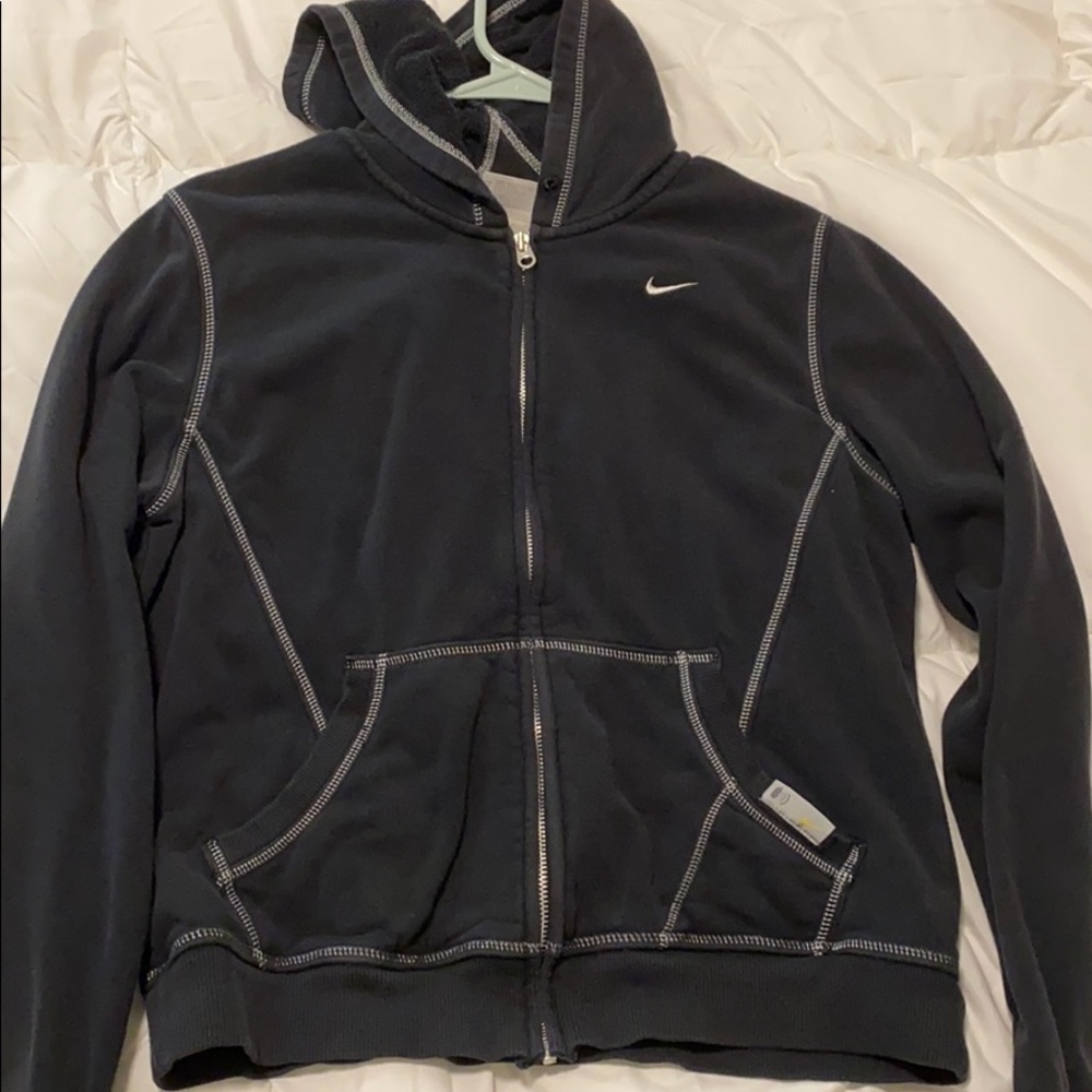 Retro Black Nike Zip Up
